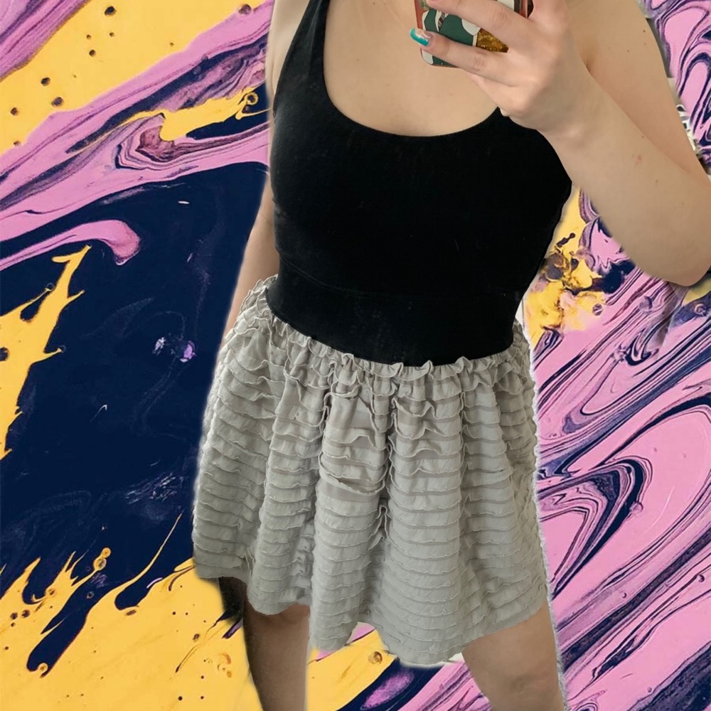 Miley Max Azria ruffle dress